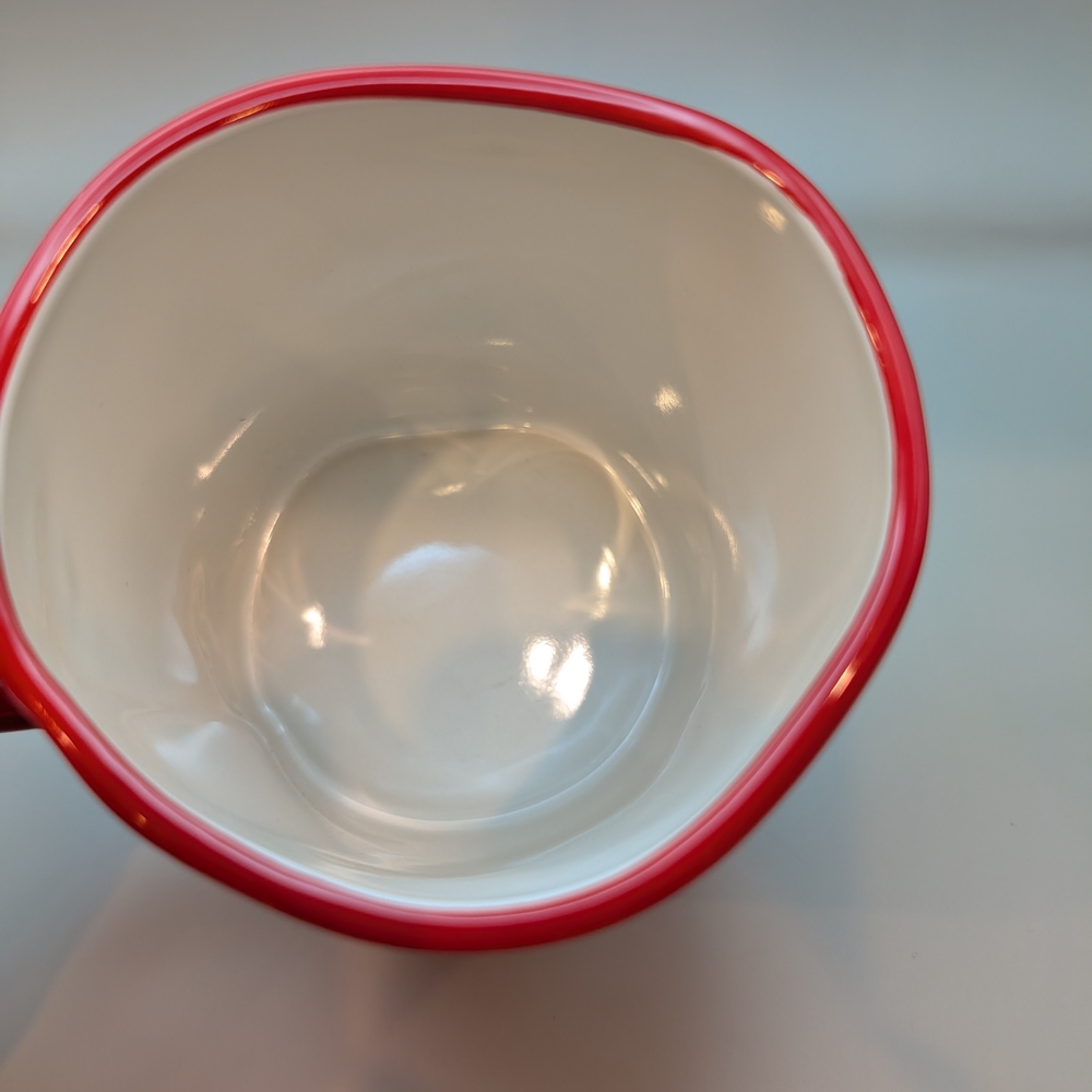 RAE DUNN Red Mug #1 Teacher White Interior NWT - Picture 5 of 5